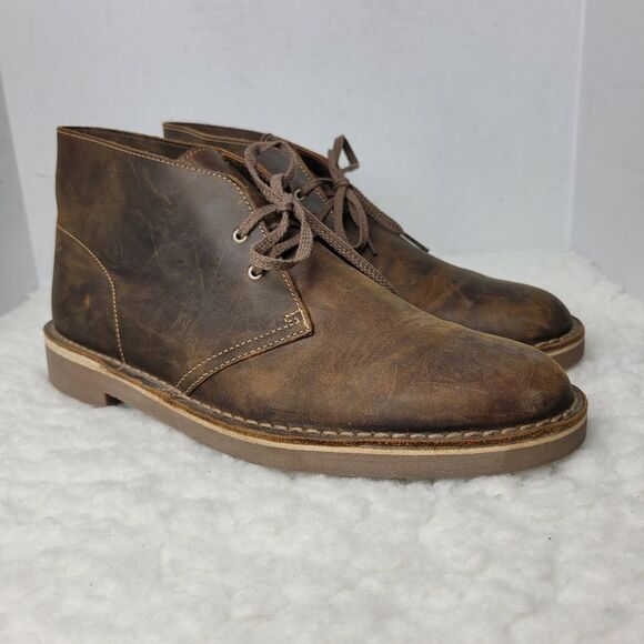 Clarks Bushacre 2 Mens Size 11 Casual Chukka Boot Beeswax Brown - Picture 1 of 10